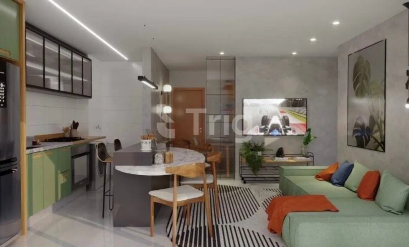 Apartamento ágio de 76 m² com planta bem distribuída, ambientes funcionais e óti...