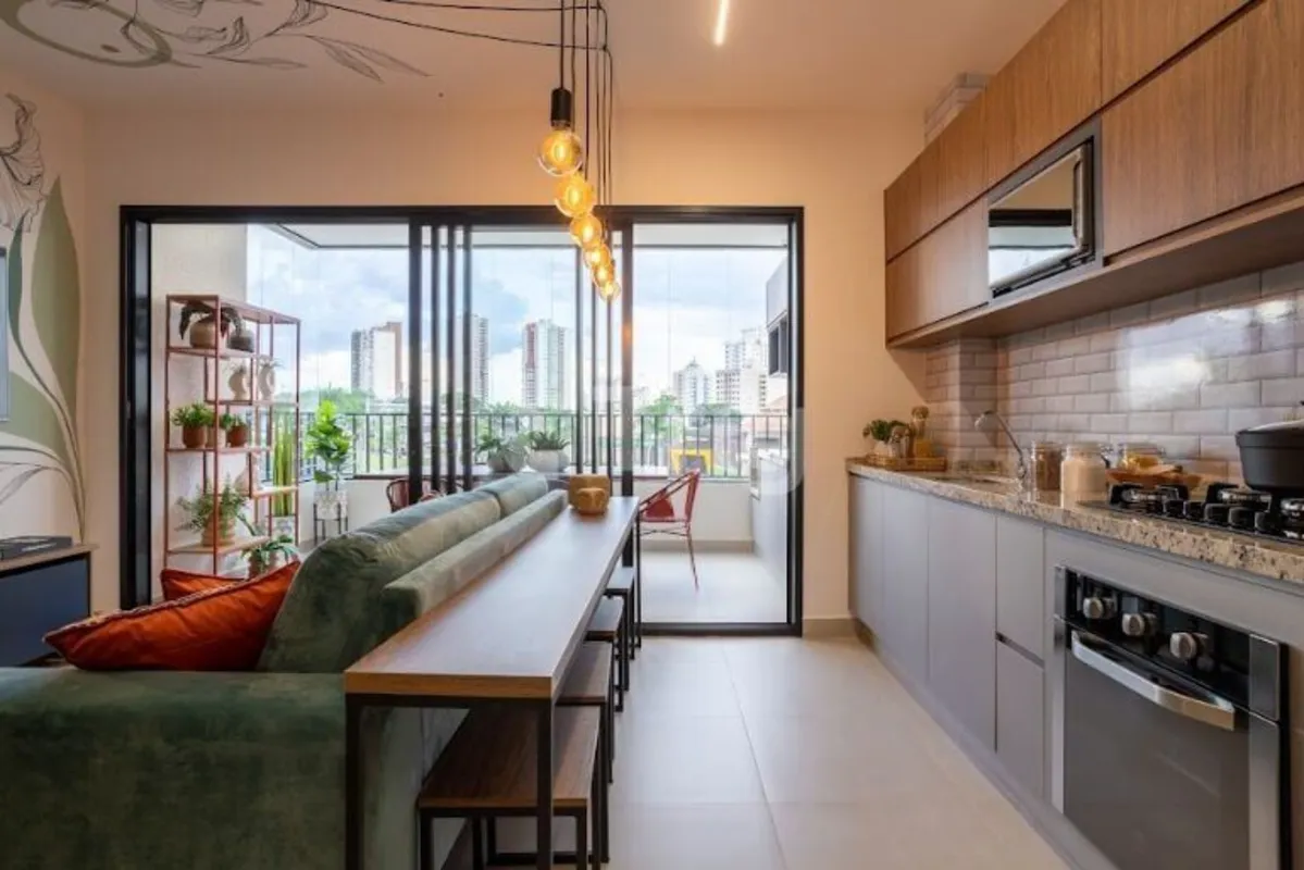 Apartamento moderno com aproximadamente 75,89 m² de área privativa, com planta f...