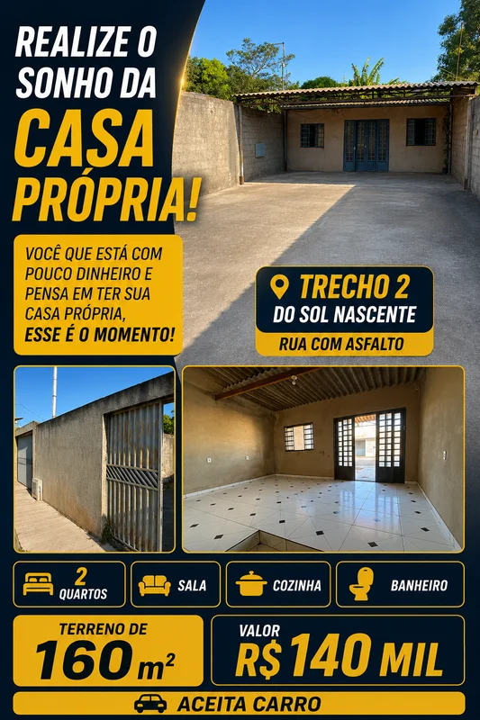 VOCÊ QUE ESTÁ CANSADO DE PAGAR ALUGUEL, ESSA OPORTUNIDADE É PARA VOCÊ!Casa local...