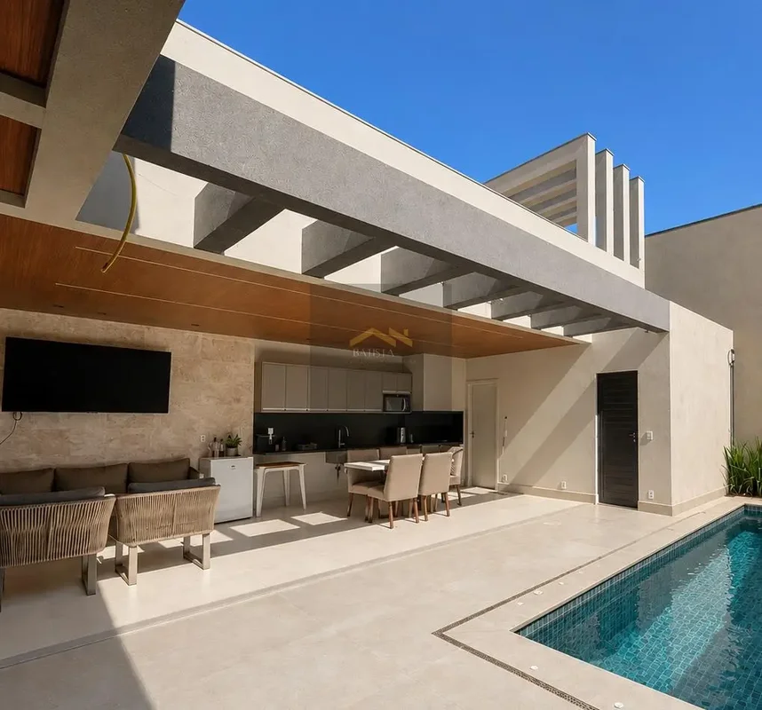 Batista Soluções Imobiliárias vende excelente casa em condomínio fechado, com ar...