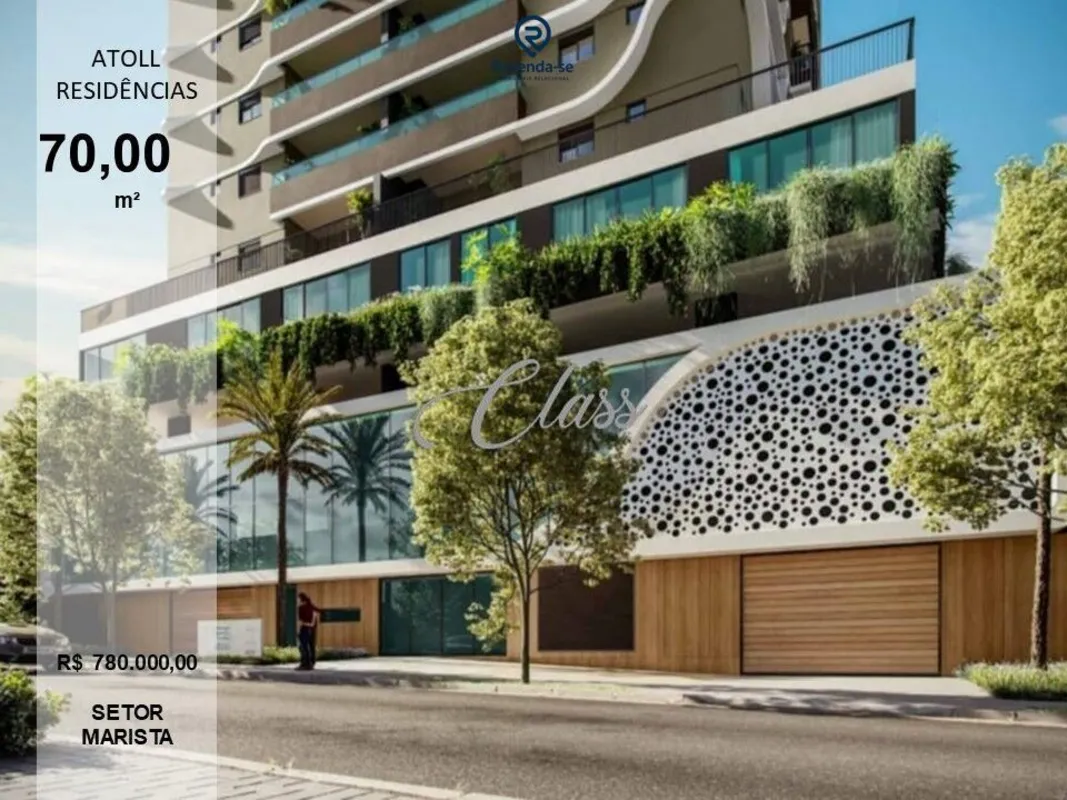 ÁGIO - ATOLL RESIDÊNCIAS - SETOR MARISTA70,00m2ANDAR ALTO2 SUÍTESPLANTAS COM TOT...