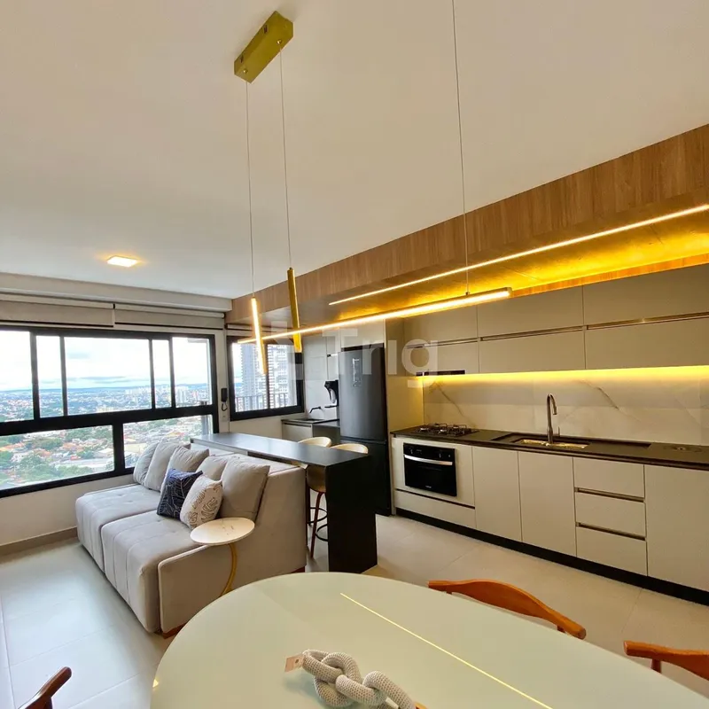 Apartamento mobiliado, automatizado e com localização privilegiada na divisa do ...