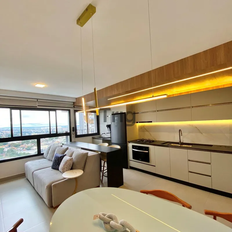 Apartamento mobiliado, automatizado e com localização privilegiada na divisa do ...