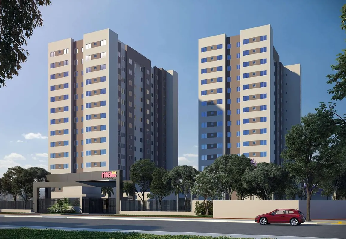 Apartamento Max Serra Dourada 2 quartos 1 sala integrada com a cozinha Sala ampl...