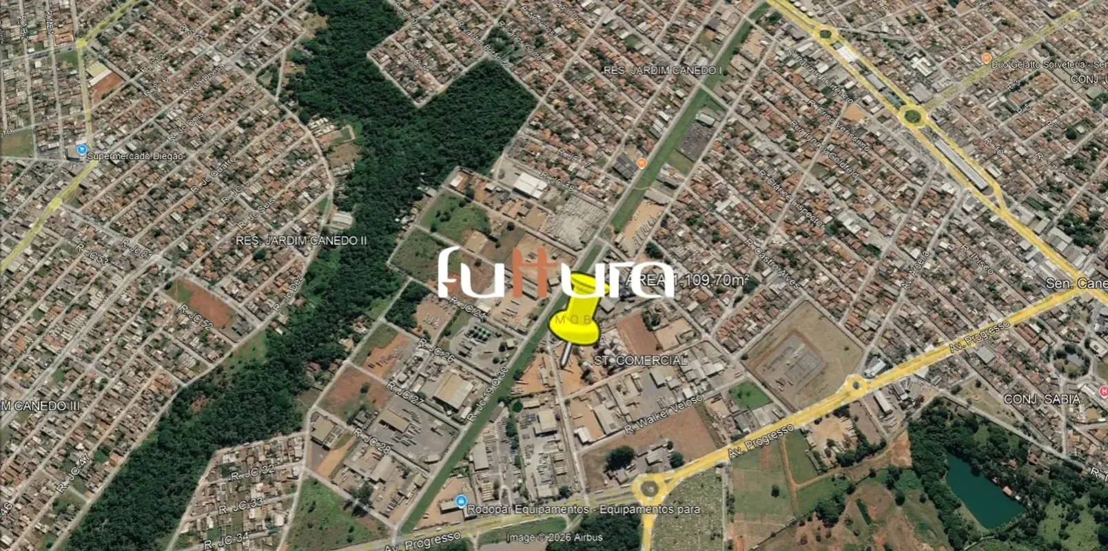 EXCELENTE LOTE COMERCIAL.NO POLO PETROQUÍMICO SENADOR CANEDO.Área total de 1.109...