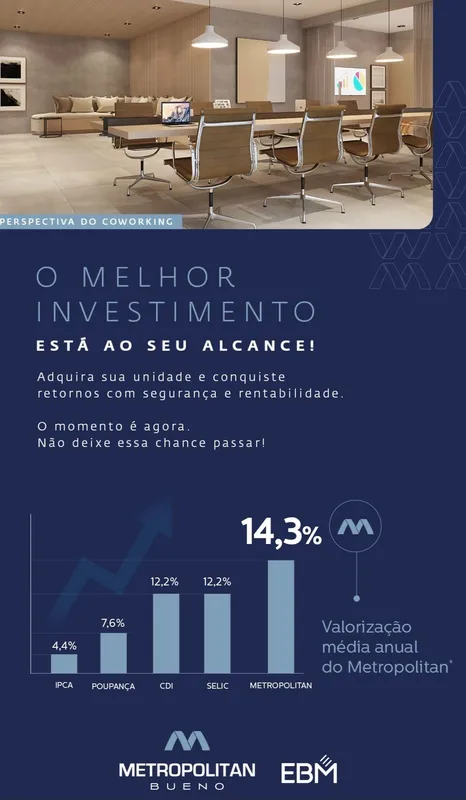 Sala comercial com 43,43 metros quadrados.Sala 604 C 08/07/26
