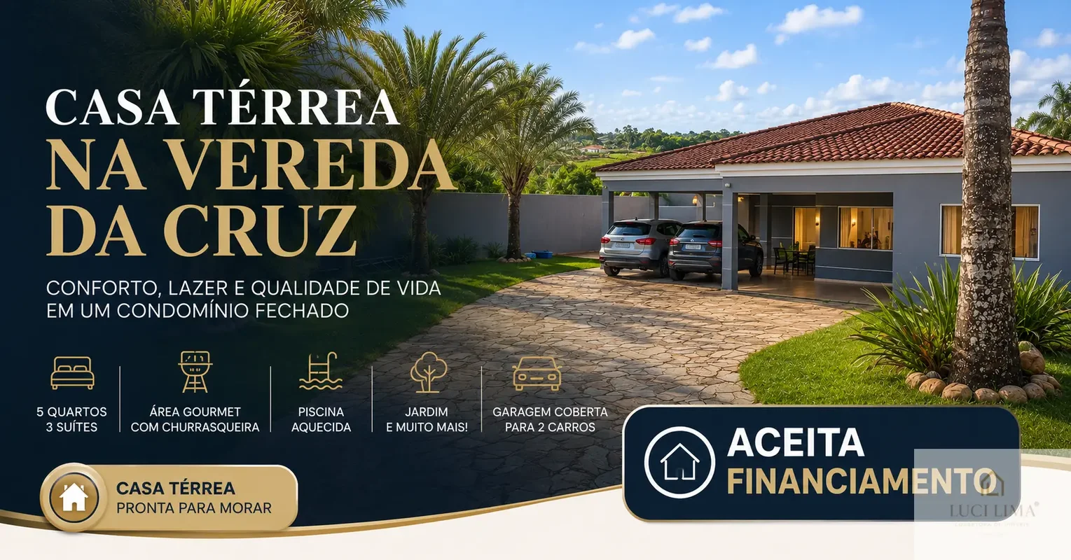Casa Térrea em Condomínio Fechado – Vereda da CruzConforto, privacidade e qualid...
