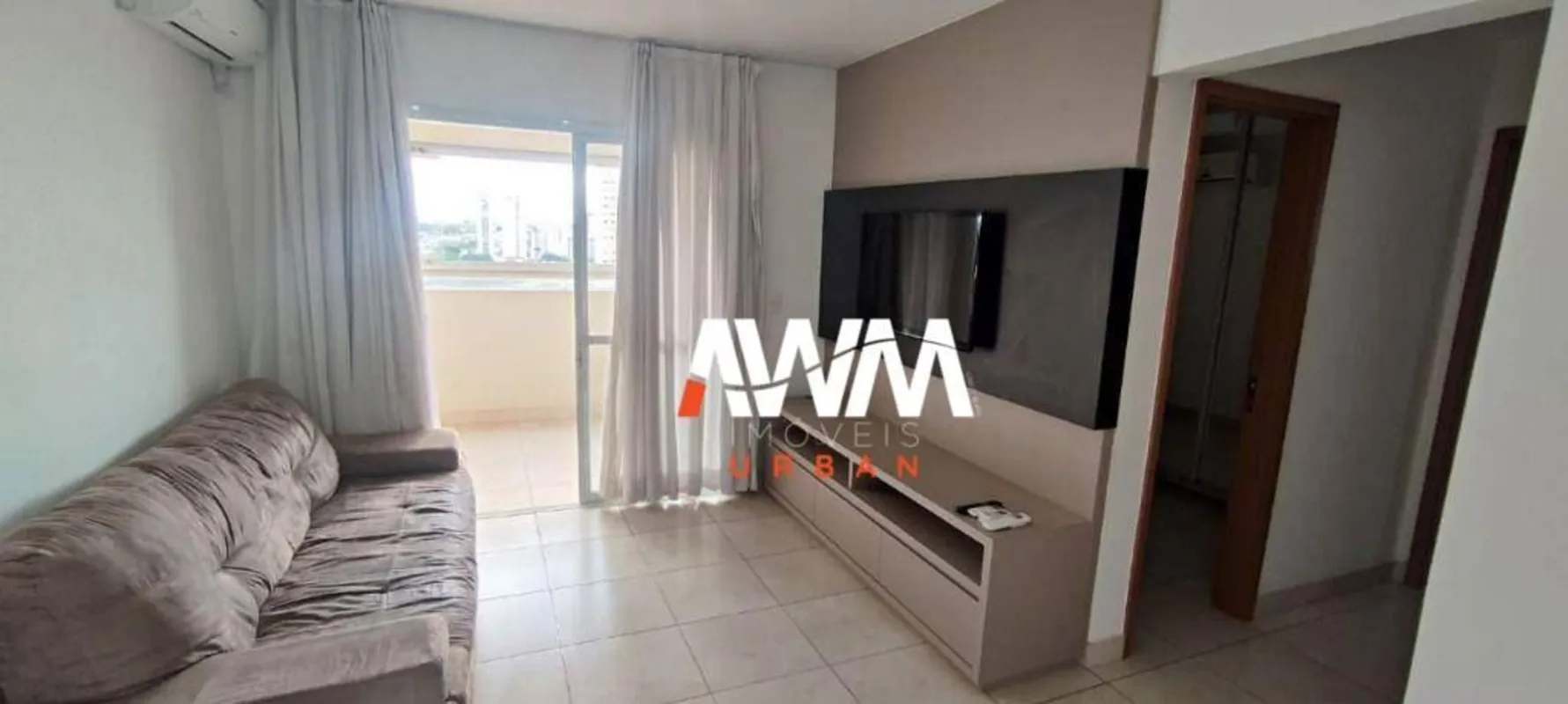 Apartamento mobiliado com 2 quartos, sendo 1 suíte, completo em armários, prédio...