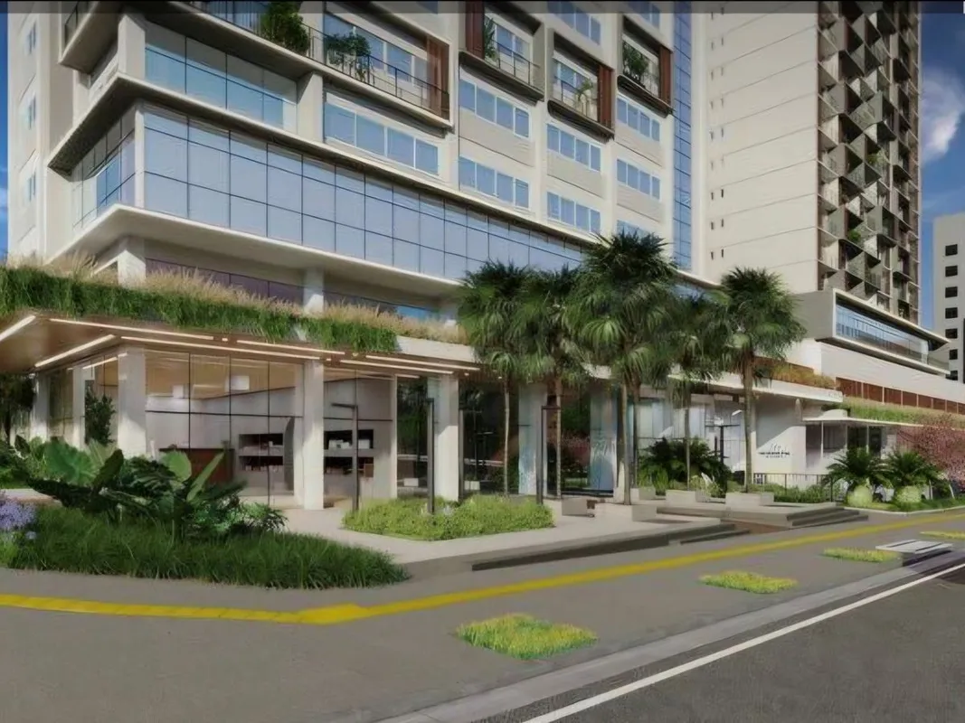 Meia laje composta de 4 salas que totaliza uma área de 168,02 m² o que possibili...