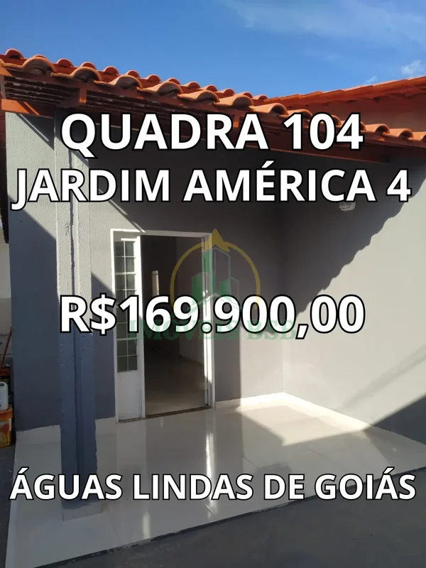 CASA RECÉM-REFORMADA À VENDA NO JARDIM AMÉRICA 4 - ÁGUAS LINDAS DE GOIÁS Se você...