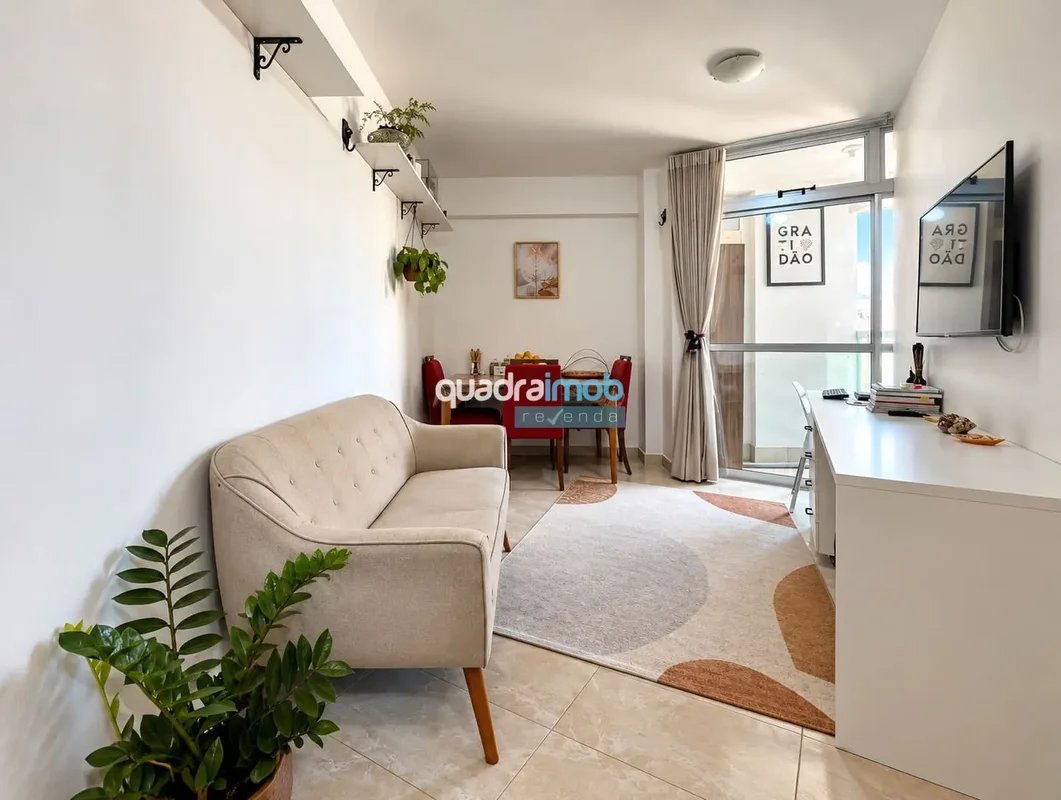 EXCELENTE APARTAMENTO EM ÁGUAS CLARAS, COM 37M², NASCENTE, ANDAR ALTO, SEMIMOBIL...
