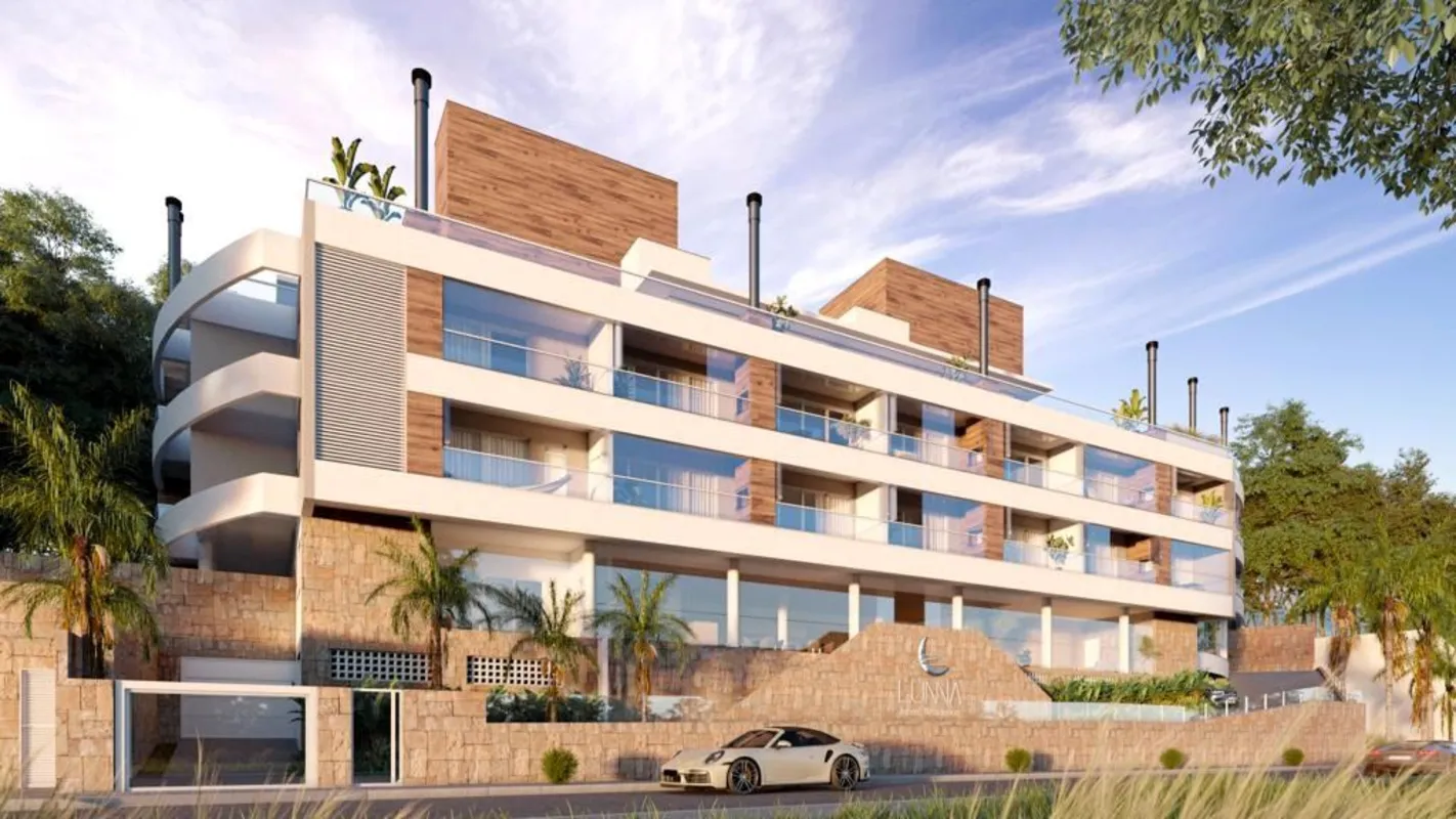 Apartamento à venda em Jurerê com 2 suítes, vista para o mar ou floresta tecnolo...