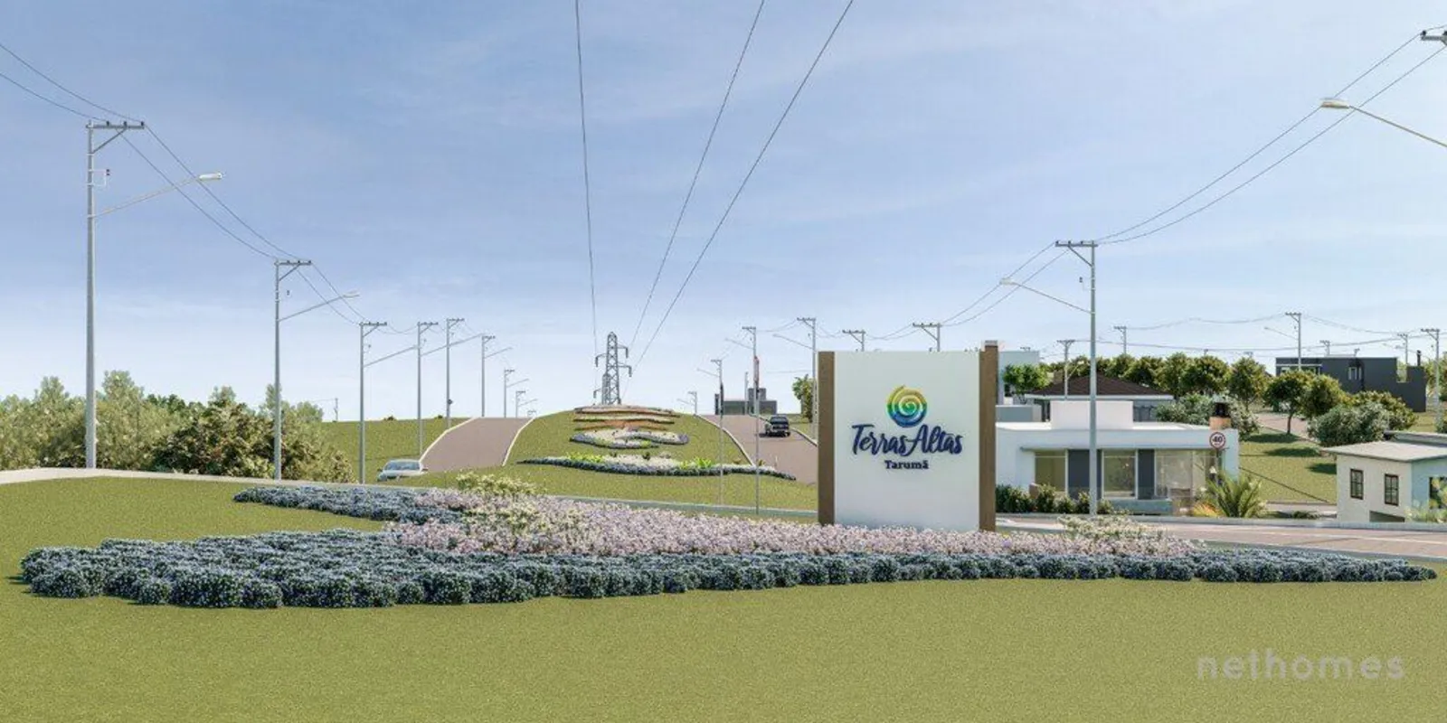 Loteamento urbanizado com espaços de lazer, próximo à natureza, associação de mo...