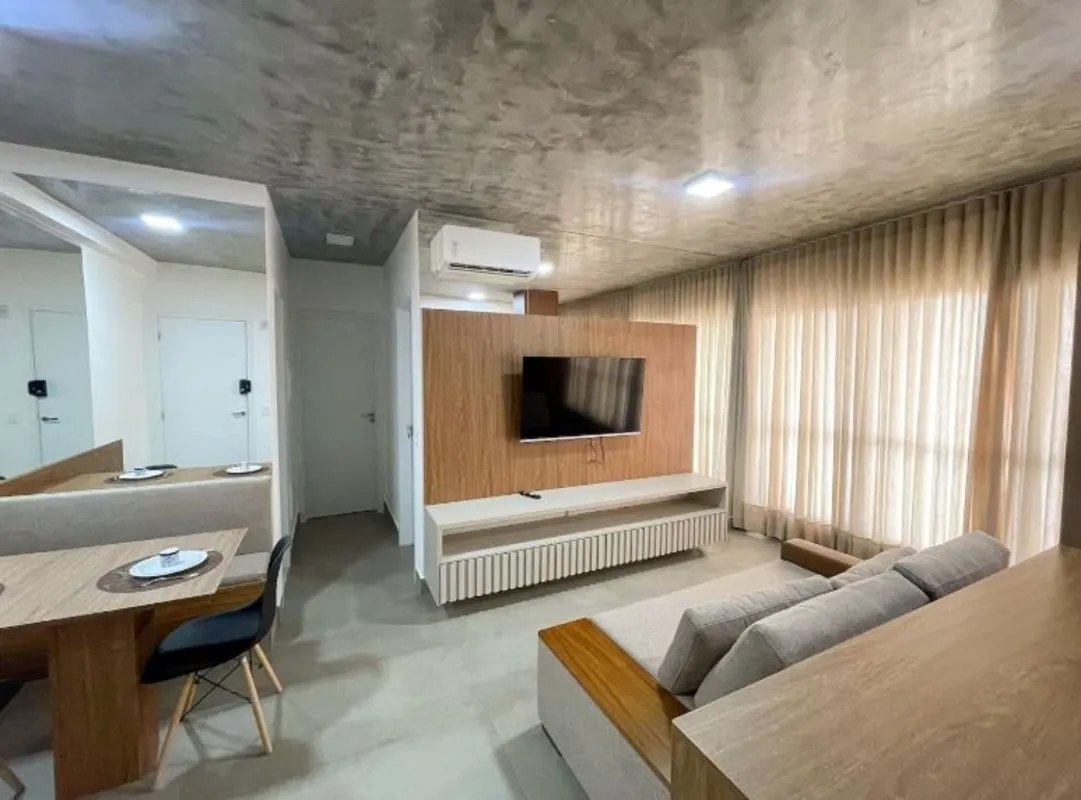 ID VIDA URBANO - Mobiliado73 m2Andar alto 2 quartos sendo 1 suíte Sala e cozinha...