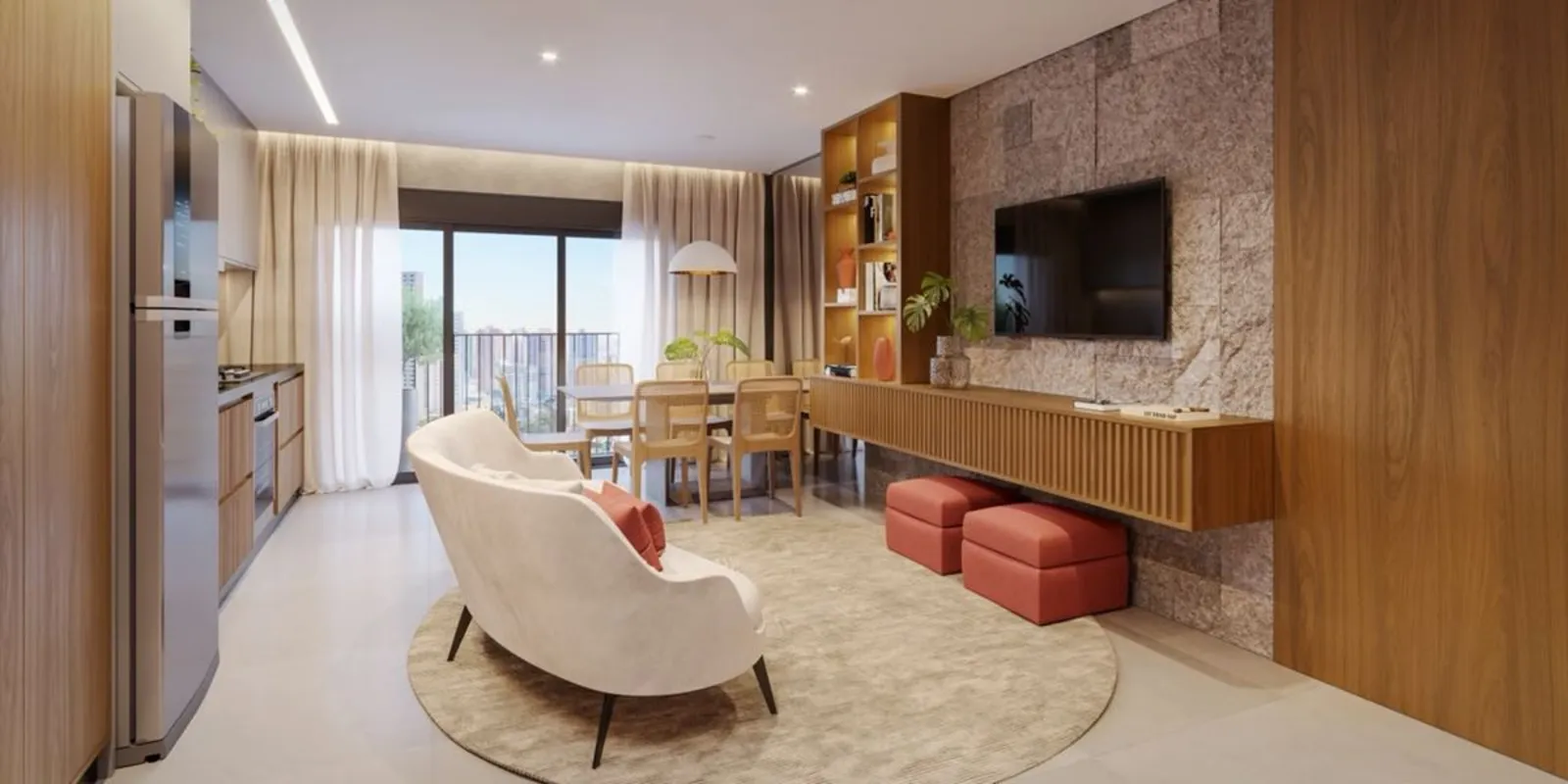 - EMIRATES PARQUE FLAMBOYANT | 69 m² | 2 QUARTOS | 23º ANDARMore em um dos empre...