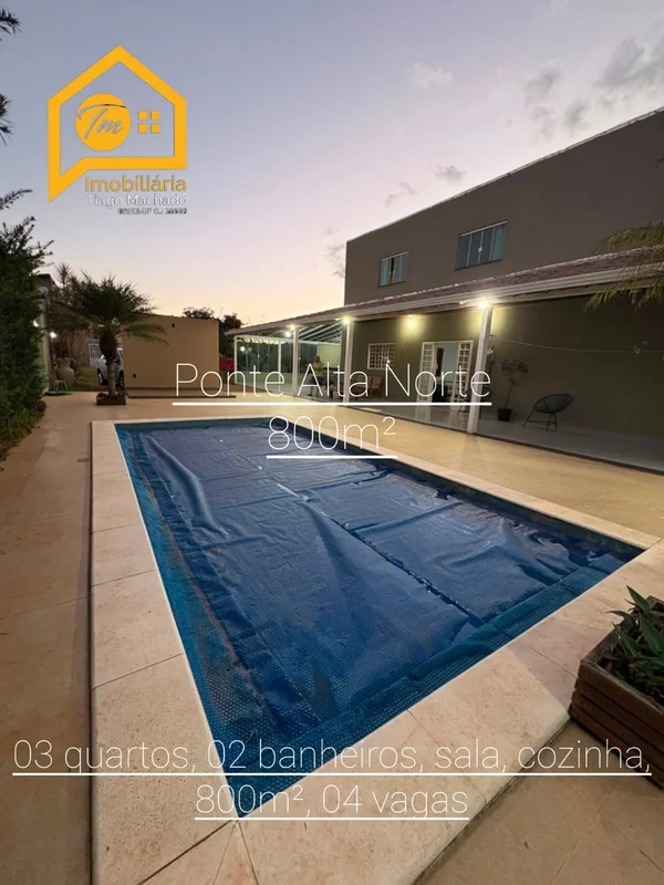 Excelente casa na Ponte Alta Norte com lote de 800m²Você que sonha em morar em u...