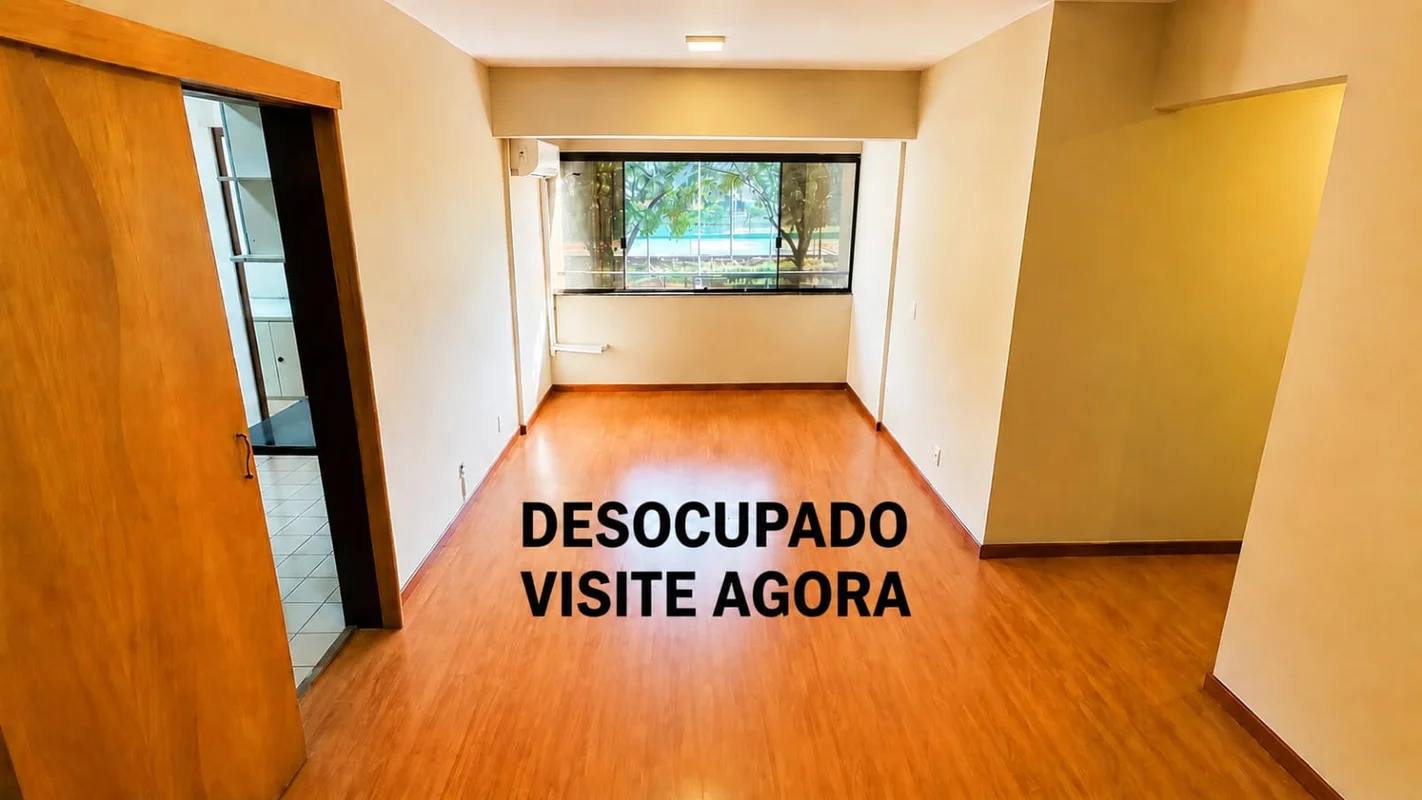 SQSW 102 - F.DESOCUPADO.PLANTA DE 3 QUARTOS, CONFIGURADO PARA 2 QUARTOS + CLOSET...