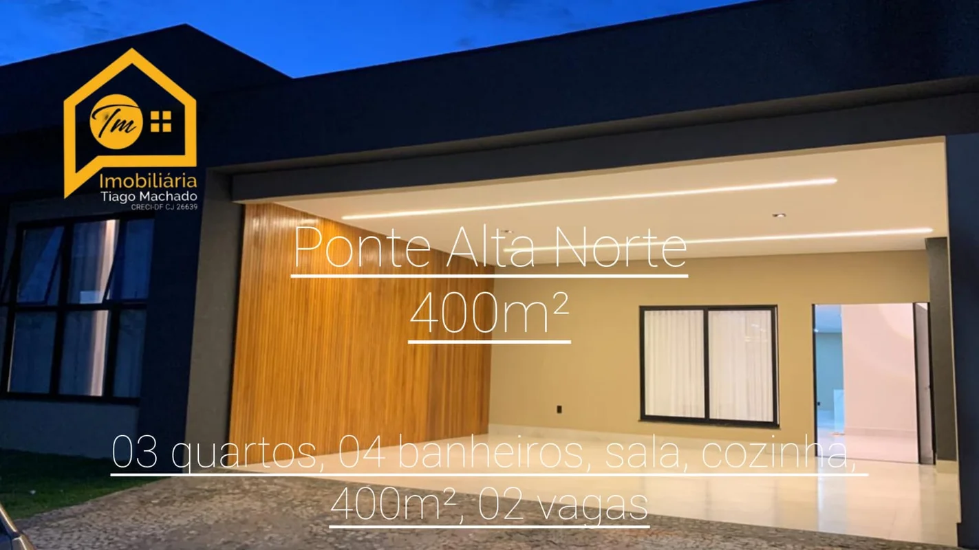 Excelente casa alto padrão na Ponte Alta NorteSeu novo lar reúne sofisticação, c...