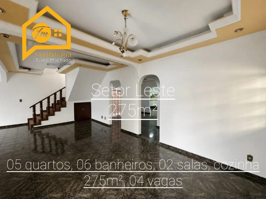 Excelente casa no Setor Leste do Gama- 05 quartos, sendo 03 suítes;- 02 Salas;- ...