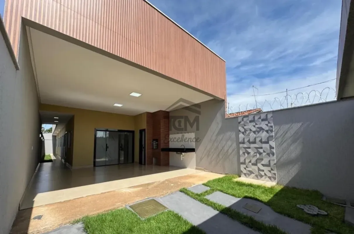 ?? Casa com 3 quartos e varanda gourmet no Residencial CaraíbasUma casa pensada ...