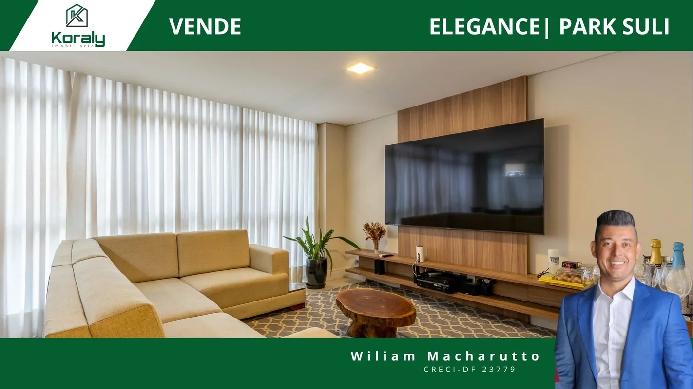 Elegance Park Sul – 3 Suítes | 121m² | 2 vagas de garagem Seja bem-vindo ao ELEG...