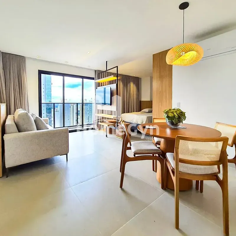 Flat para locação mobiliado no Opus Gyro Rooftop Marista 50m² Setor Marista. Loc...