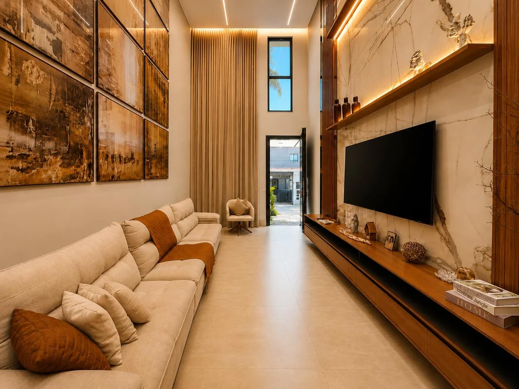 CASA DE ALTO PADRÃO À VENDA NA RUA 12 | 3 SUÍTES, PISCINA E 400 M²Casa contempor...