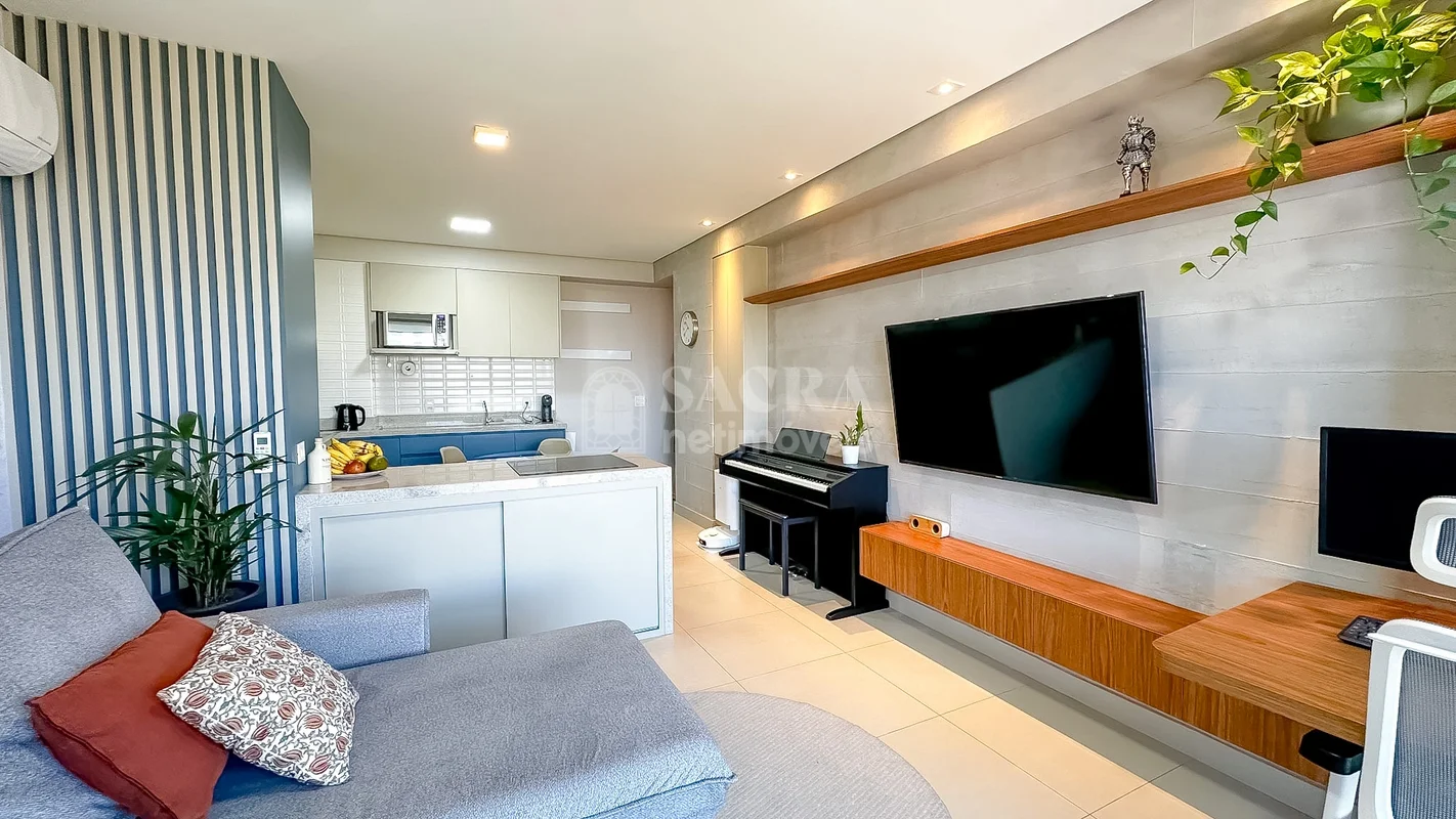 Apartamento de 2 quartos totalmente mobiliado, com 53,77m², localizado no charmo...