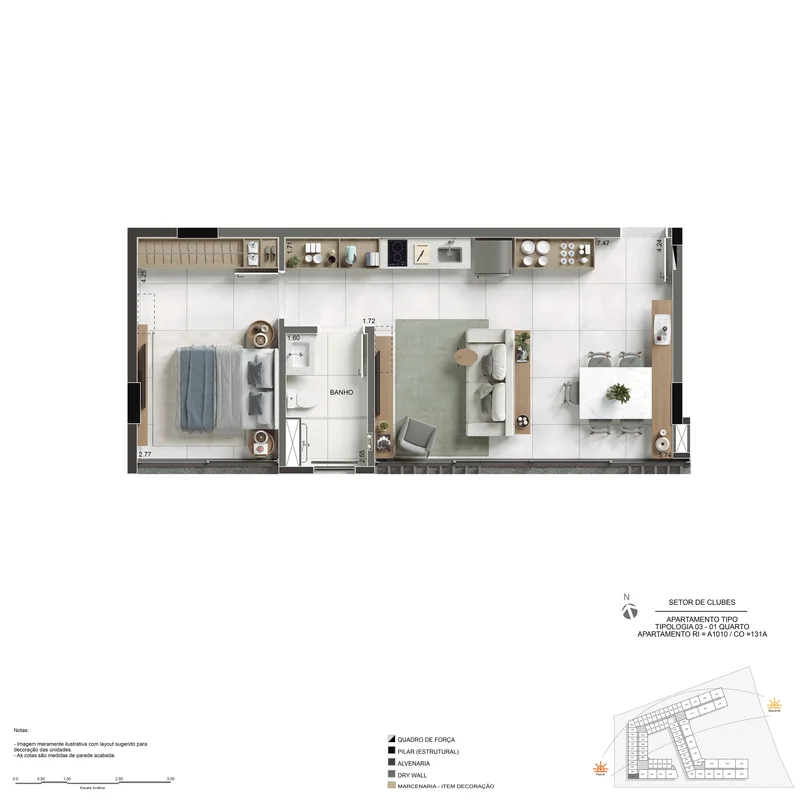 Reserva OrlaDe canto! Vista para o Clube das Nações e a Ponte JK.Ágio 450.000 + ...