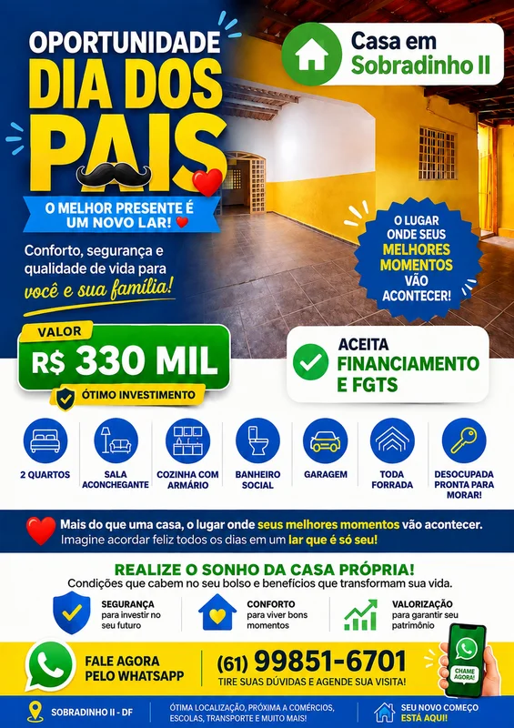 *OPORTUNIDADE EM SOBRADINHO II - PRONTA PARA MORAR AR 11 – Sobradinho II/DF Cas....