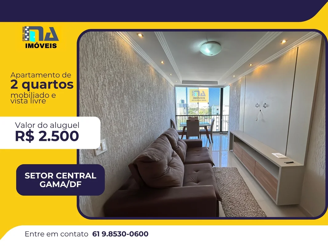 Alugo apartamento 2 quartos no setor central do gamaEdifício Atlântic City - qua...