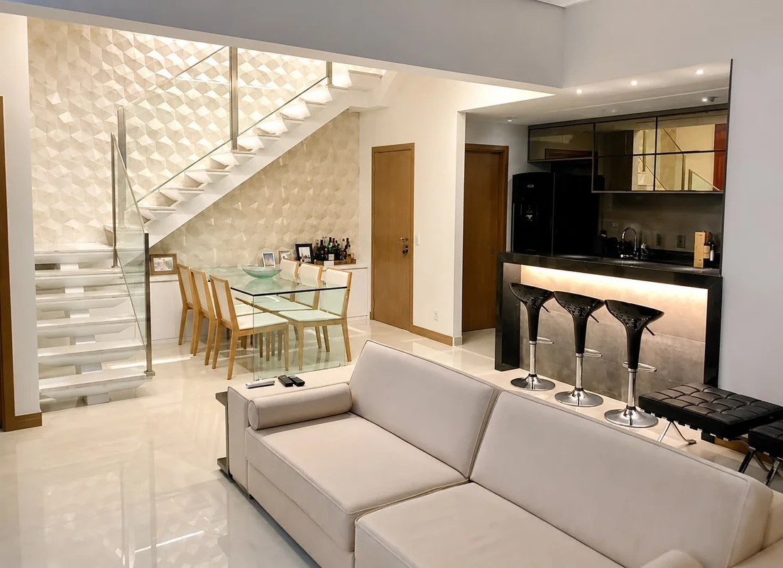 Leniér Curadoria Imobiliária aluga deslumbrante apto Endereço: SQNW 107, Noroest...