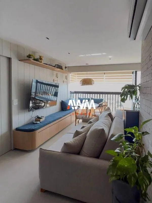 Apartamento exclusivo, totalmente mobiliado e climatizado, com 78,4 m², 2 suítes...
