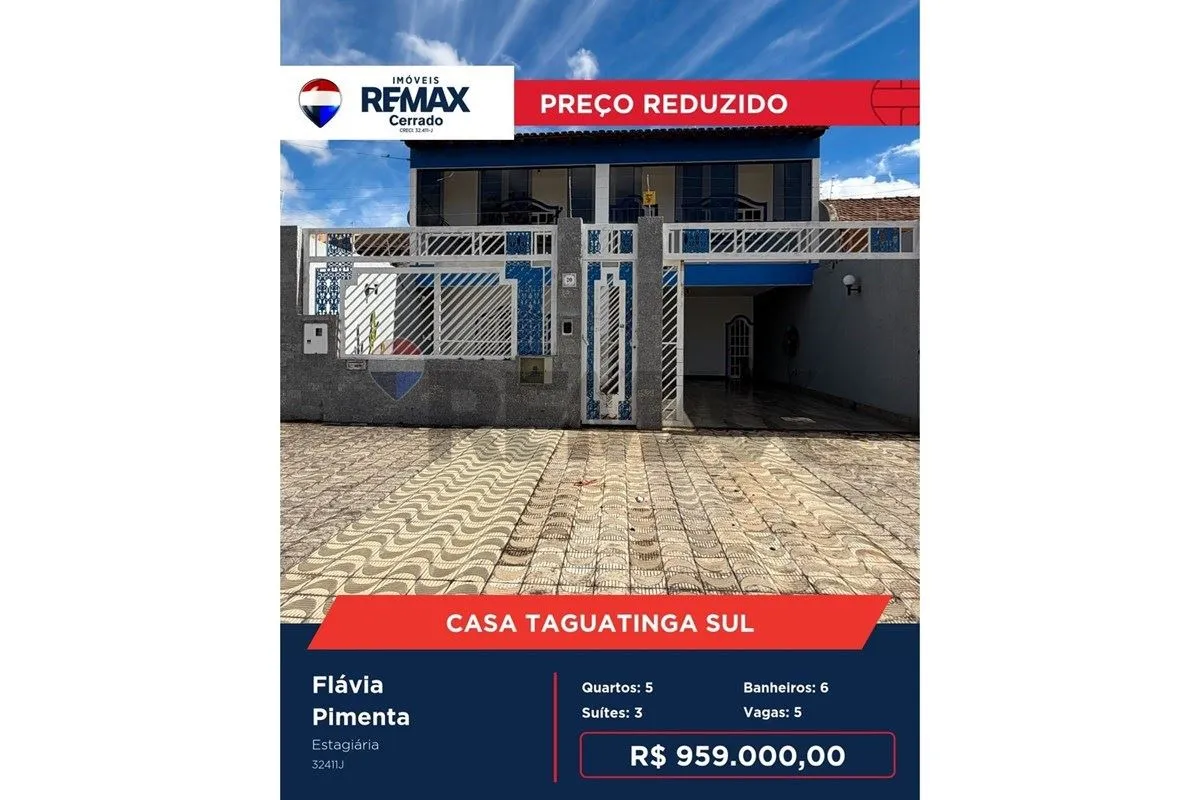 Ampla residência de alto padrão em Taguatinga Sul | Espaço, conforto e lazer em ...