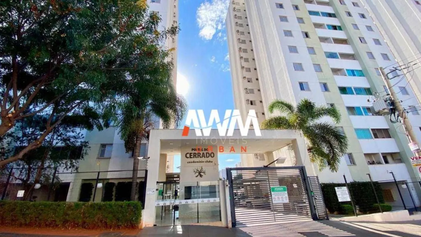 Apartamento no Portal do Cerrado de 67 m² em Setor Negrão de Lima - 03 Quartos s...