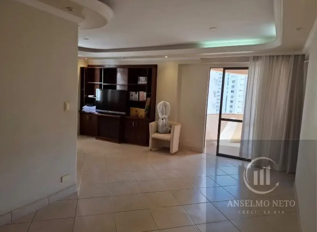 Apartamento com 121 m2 3/4 sendo 1 suíte sala para 3 ambientes completo em armár...