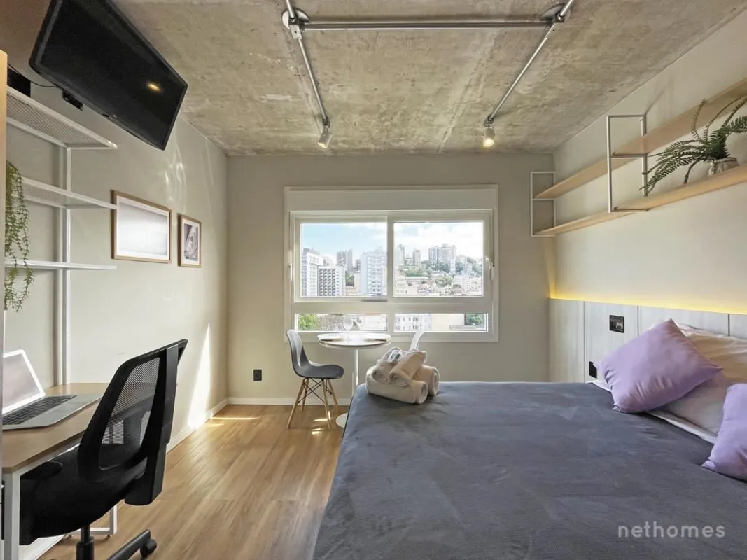 Apartamento Stúdio , Mobiliado e lindamente decorado e equipado, pronto para mor...