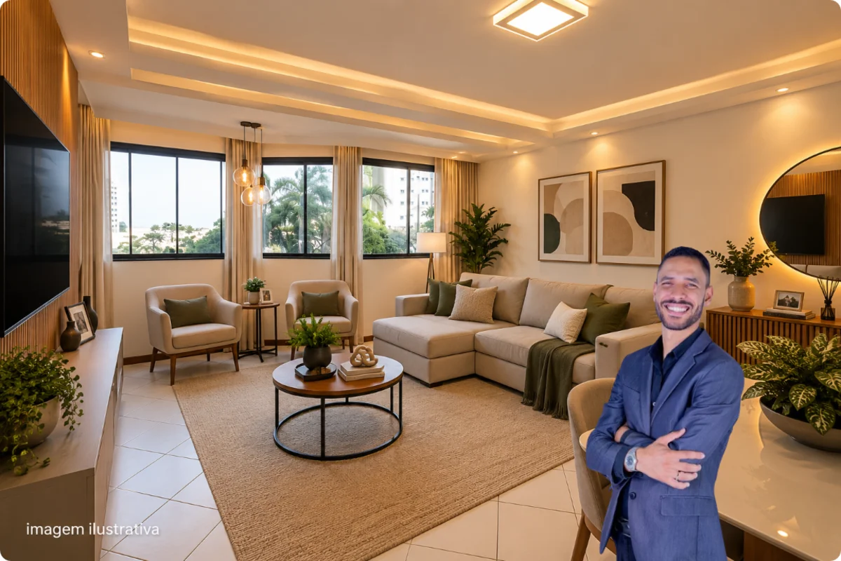 APARTAMENTO DE 3 QUARTOS, NASCENTE E 1 VAGA — RESIDENCIAL ITÁLIA QUADRA 207 Exce...