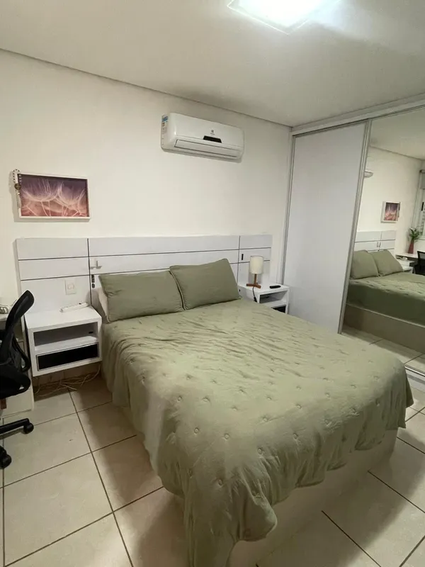 APARTAMENTO DE UMA SUITE COM ARMARIOS, SALA, COZINHA COM ARMARIOS, AREA DE SERVI...