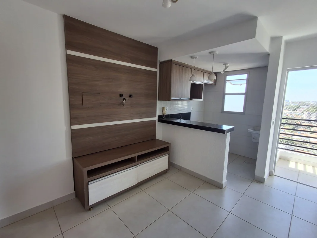 Apartamento para Aluguel no Edificio Art Way de 1 quarto completo em armários pl...
