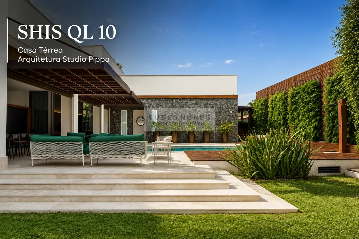 Casa térrea com 4 suítes à venda na SHIS QL 10, Lago Sul, Brasília.5 experiência...