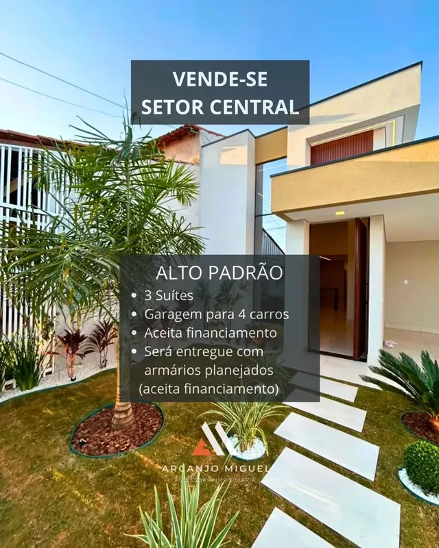 CASA DE ALTO PADRÃO | 3 SUÍTES Sofisticação, conforto e arquitetura contemporâne...