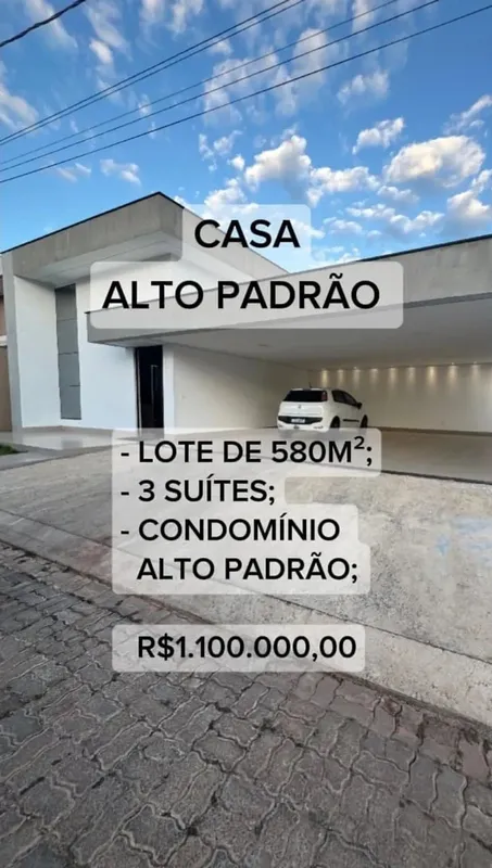 ?? Alto Padrão em um lote de 580m² à Venda – R$ 1.100.000,00 PROXIMO A MAXBURGUE...