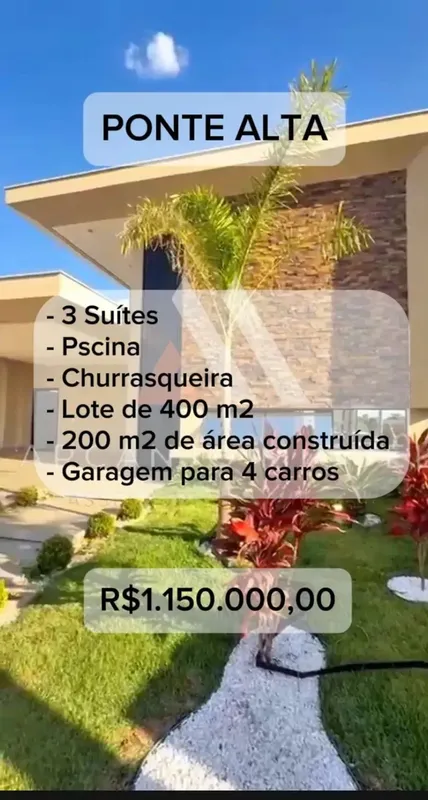 PONTE ALTA NORTE Se você busca conforto, requinte e um visual moderno, essa é a ...