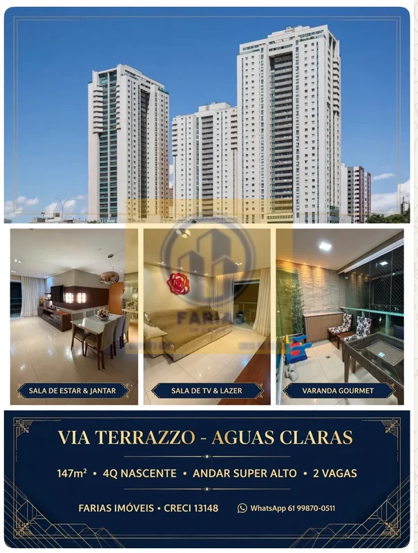 VIA TERRAZZO - O. SONHO DE VIVER BEM!4 QUARTOS | 2 SUITES | 2 SEMI-SUITES | VIST...