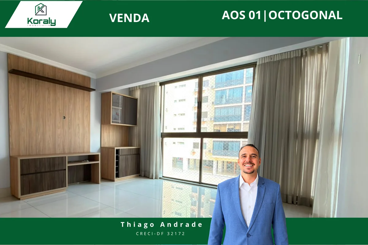 AOS 1 | Octogonal Apartamento 2º andarDescrição:Apartamento 3 quartos, 1 suíte, ...