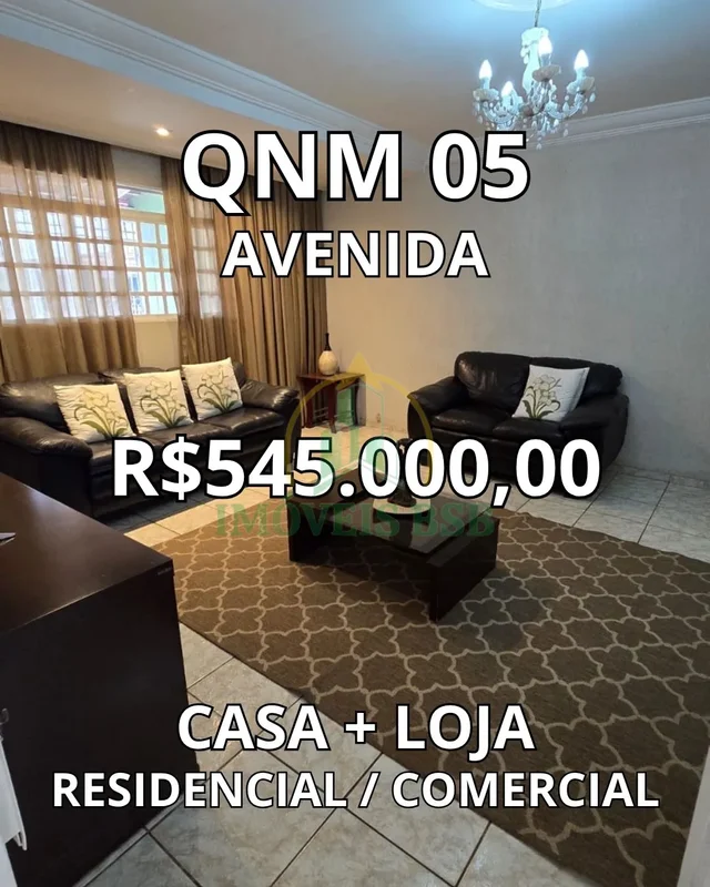 CASA À VENDA – QNM 05 | CEILÂNDIA SUL Localização privilegiada na Avenida R$ 545...
