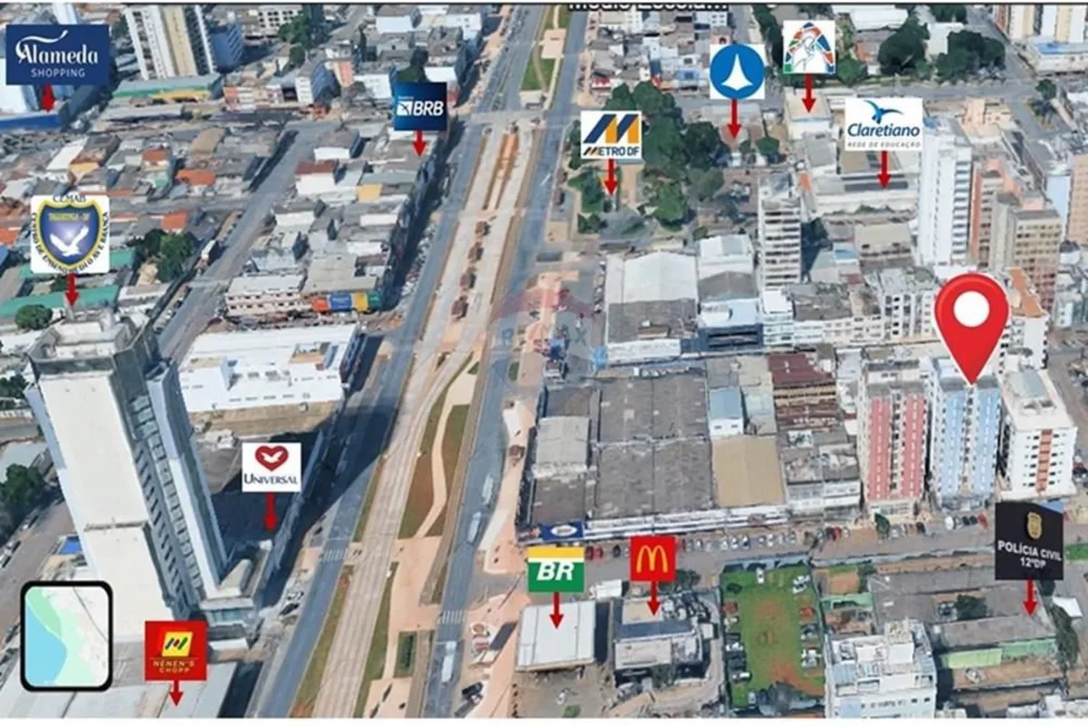 APARTAMENTO DE 2 QUARTOS À VENDA EM TAGUATINGA CENTRO60,73 m² | 2 quartos | 1 va...