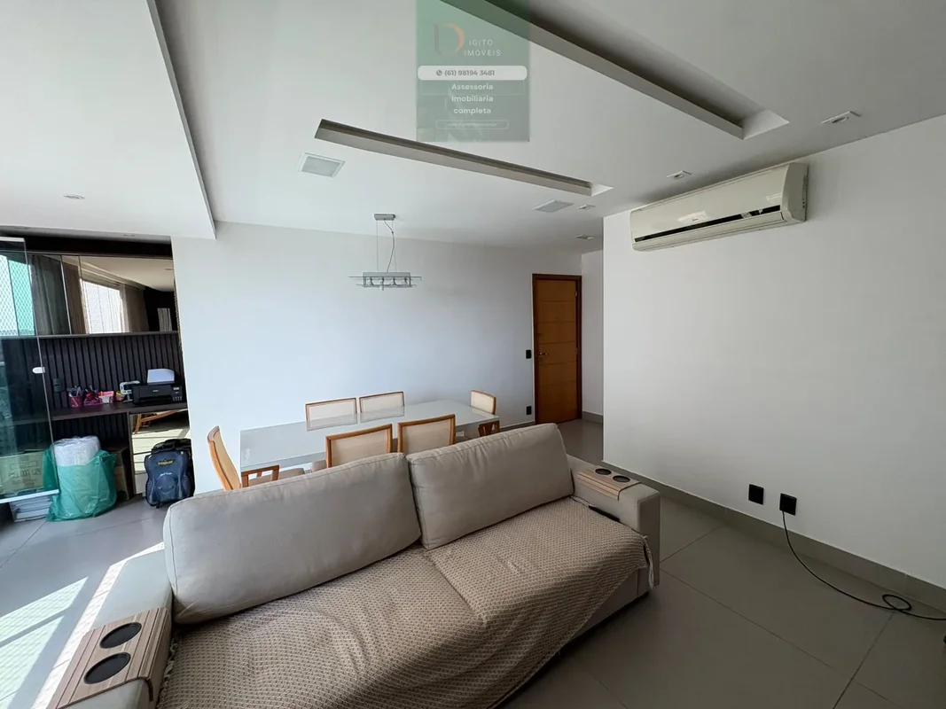 Apartamento 3 Qts Mobiliado Península Águas Claras | Andar Alto, Armários, Ar Co...