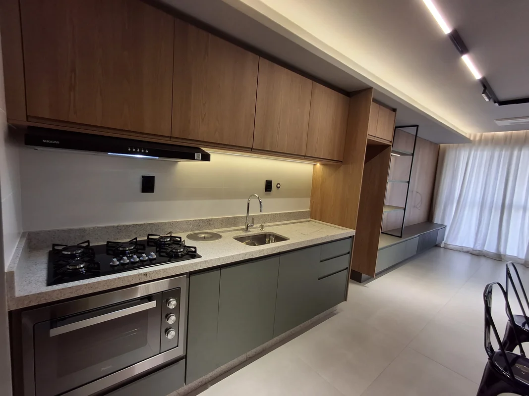 Apartamento Studio para aluguel no Edifício Azure Compact Life, completo em armá...